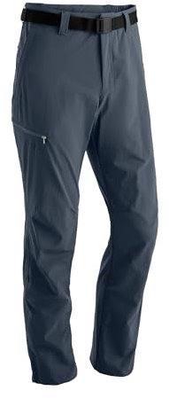 Maier Sports Nil, Herren Wanderhose, Wasserabweisende Outdoorhose für Trekking und Hiking, PFC-frei, mSTRETCH pro 4 & Dryprotec, Rollup-Funktion, Grau, 27 (W38/L31)