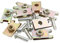 sourcing map 8Stk. Universal Feder Metall 5mm Lizenz Panel U-Clips Geschwindigkeit Nut mit Schrauben