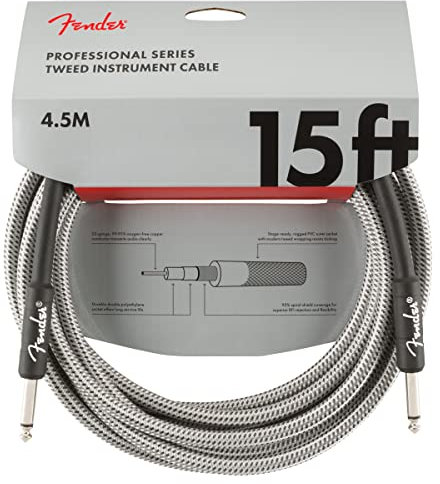 Fender PRO 15 INST CABLE WHT TWD