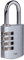 Yale Lucchetto in ottone cromato a combinazione Y151B/40/130/1 corpo 40mm, arco in acciaio, combinazione a 4 cifre