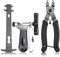 TAGVO Fahrrad Link Zange+Fahrrad Ketten Werkzeug+Ketten Prüfer Fahrrad Reparatur Werkzeug Set,Kettenwerkzeug Fahrrad, Universal für 7 8 9 10 Speed Chain