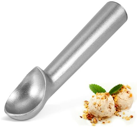 7inch Aluminum Scooper Spoon,Ice Cream Scoop,Aluminum Ice Cream Scooper,Non Stick Ice Cream Spoon Spade Melon Baller Scoop Kitchen Food Scoop for Fruit, Mashed Potato,7×1.6inch