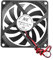 SUCHUANGUANG 12V 2-Pin 80x80x10mm Pieza Computadora Sistema de CPU Disipador de Calor Ventilador de enfriamiento sin escobillas 8010 Ventilador de enfriamiento Negro