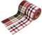 NC 2 Rollen Plaid Ribbon Baumwollband Vintage Gingham Stoffband Weihnachten DIY Wrapping Wired Edge Bänder Wired Edge Ribbon Plaid Wired Ribbon