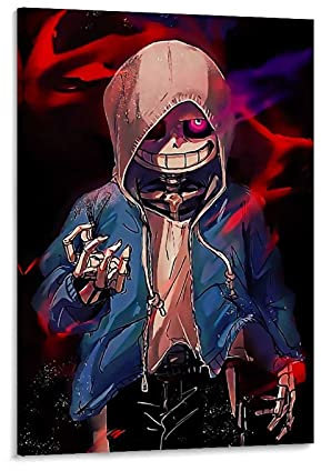 GIUU Undertale Poster dekorative Malerei Leinwand Wandkunst Wohnzimmer Poster Schlafzimmer Malerei 12x18inch(30x45cm)