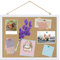 Pinnwand Kork, FEBSNOW 30x40CM Pinwand Korktafel Weißem Rahmen Korkwand mit Stecknadeln Korkwand für Büro Schule