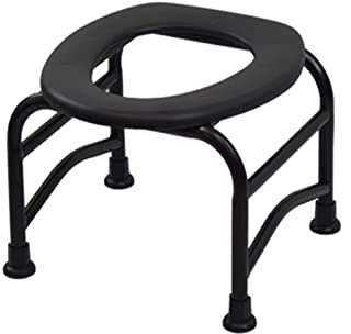 Badhocker Duschstuhl Duschhilfe Duschsitz,Toilettenstuhl, Tragbarer Toilettenstuhl Fahrbar, Bad Stuhl, rutschfest Duschstuhl, Edelstahl Camping Toilette Bewegen Toilettensitz, Wc-Sitz Für ältere Men