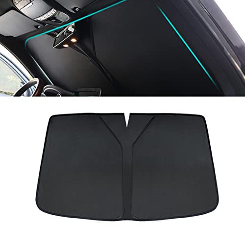 JINYISI Passend für VW Touran 2006–2015, Auto-Sonnenschutz, Windschutzscheiben-Sonnenschutz, Auto-Sonnenschutz, Schwarz