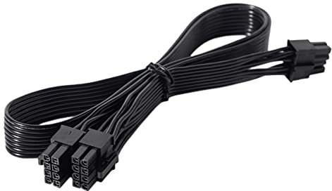 for Corsair Modular Power Supply Power Adapter Cable ATX CPU 8 Pin Male to Dual PCIe 2X 8 Pin (6+2) Male Power Supply Cable for Graphics Vedio Cards 25 inch+9 inch (63cm+23cm)