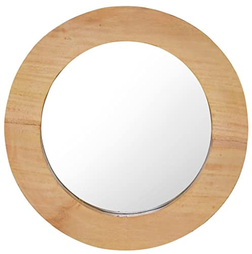 INLIFE Wandspiegel 40 cm Teak Rund-8805-8805