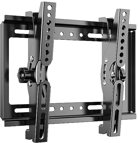 JXMTSPW Support Mural TV Inclinable pour écrans 14-42 Pouces,Support de Moniteur,Support VESA Max 200x200mm, Fixation Murale TV Capacité Max de 25kg,Meuble TV