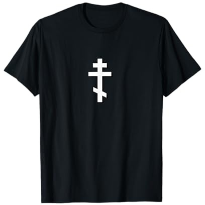 Orthodox Cross 8 Punkt Orthodoxes Kreuz T-Shirt