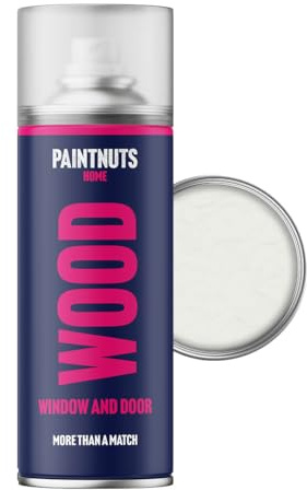 Paintnuts Kitchen Cupboard Paint - RAL-9003 - SIGNAL WHITE Gloss 400ml Spray Can