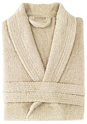 NH NOVOTEXTIL HOGAR Albornoz de baño de Algodón cardado sin capucha. 100% Algodón premium Densidad 450gr. Tejido ultra suave y absorbente. Tamaños S, M, L, XL y XXL (S, Camel)