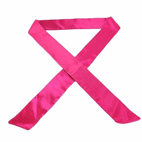 SHTGOI Satin Gürtel 160 * 7cm Stoffgürtel Lange Gürte Satin Schärpe Brautgürtel,Kann als Seidenschal Stirnband Schleife Haarschmuck,Taillengürtel für Abendkleid Brautjungfer Hochzeit Party Rosa