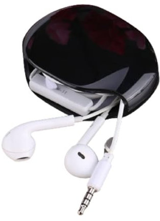 Cyrank Avvolgicavo USB Automatico, Arrotola Cavo Cellulare, Avvolgi Cavo Cuffie, Cable Organizer Case Box, Organizzatore per Cavo Retrattile per Cavi USB(Nero)