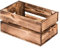 LAUBLUST Caisses en bois vintage flammé | Caisses à vin, caisses à fruits et légumes | M - env. 30 x 20 x 15 cm | Caisses de décoration & pour la fabrication de meubles