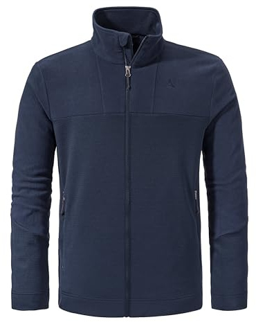 Schöffel Herren Fleece Jk Style Karif MNS, schnelltrocknende, leichte Fleecejacke aus Medium Fleece, Outdoorjacke mit Stehkragen aus nachhaltigem Material