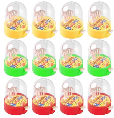 GUOYOU 12 Pcs Mini Basketball, Flipper Basketball, Finger Schießspielzeug, Kleines Spielzeug Korbwurf, für Jungen und Mädchen Kinder Party Geburtstag Party Mitgebsel, Gastgeschenke