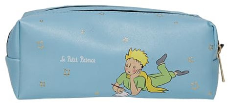 KIUB Federmäppchen für die Schule, 2 Fächer, Der kleine Prinz im Zug zum Schreiben (20 x 7,5 cm), mehrfarbig