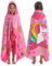 BANGSAUR Kinder-Strandtuch mit Kapuze, 100% Baumwolle, weich und saugfähig, Badetuch, Badetuch, Überzieher für Jungen und Mädchen, extra Größe: 127×76cm (Einhorn)