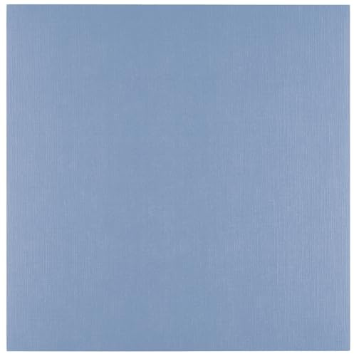 Florence Tonkarton 30,5 x 30,5 cm - 10 St. mit Leinen Struktur Steel (Blau) 250 g - Scrapbooking Bedarf und Bastelpapier für Kartenbasteln, Scrapbooking und Journaling - Reißfest Buntpapier