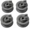 CNANRNANC 4 x Dishwasher Upper Basket Wheels for Bosch, Siemens, Balay, Neff, Constructa, Indesit, Junker, Beko, ABS, Grey, Dishwasher Wheel, Dishwasher Rack Wheels, Dishwasher Wheels