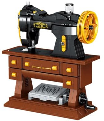 CIJINAY Technik Video Nähmaschine Bausteine Bausatz, 633 Klemmbausteine Kreativ Sewing Machine Modellbausatz, MOC Modular Mini Bricks Set Bauset Spielzeug Geschenk für Kinder Erwachsene