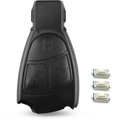 HooRLZ Coque Clé pour Mercedes A B C E M R S CL CLK SL SLK Class W164 W202 W203 W208 W209 W210 W211 W220 W245 W251 C215 C208 R230 R171 S203 Clé, TéLéCommande W245, Boitier Clé W203 - 3 Boutons