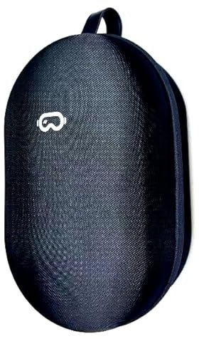 ProCase Hard Carrying Case Fit for Oculus Meta Quest 3S/3/Quest 2/Vision Pro VR Gaming Headsets, Compatible with Elite Strap/Kiwi Design/BOBOVR Battery Head Strap and Controller Accessories-Black