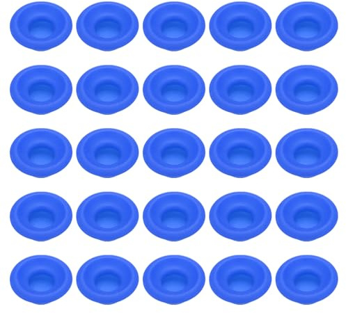 QUARKZMAN 25 Pcs Silicone Caoutchouc Joints Rondelle, Haut Pression Étanche Bière Bouteille Joint Sceaux Haut Rondelles pour Swing Flip Bière Soda Bouteille, Bleu
