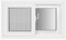 Horizontales Kellerfenster for Fenster, Bündig Montierte Oberlichtfenster, Schiebefenster Mit Aluminiumrahmen, Kellerfenster Aus Gehärtetem Glas, Ersatzfenster for Schuppen(40x12in/100x30cm)