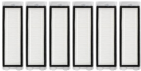 (6 Stück) Q Revo Ersatz-HEPA-Filter Kompatibel mit Roborock Q Revo, Roboter-Staubsauger, Filter-Zubehör-Kit, Staubsauger-Filter, Kanister-Filter, Upright-Filter