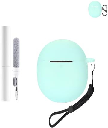 Silicone Protective Case for Google Pixel Buds Pro 2 Earbuds - Durable and Eco-Friendly Bluetooth Earphone Cover with Precise Holes - Luminous Green