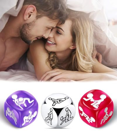 3 pcs Valentinstag-Geschenk,Würfelspiel-Set,für Ihn Sie Geschenke für Freund Ehemann Lustige Geschenke für Männer Frauen Weihnachtsgeschenke Wichtelgeschenk Adventskalender Füllung Männer