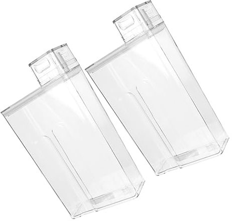 Holibanna 2piezas Caja De Almacenamiento De Detergente para Ropa Transparente Botella para Detergente Rellenable Contenedor para Loción para Cocina y Baño Gran Capacidad