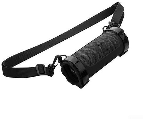 PETSTIBLE Coque de protection en silicone pour haut-parleur JBL Flip 6 avec design portable sur mesure (noir)