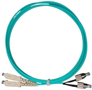 RGFDLJN Cable de conexión de Fibra óptica SC-FC OM3 OM4 dúplex 1-100 m(30m 1pc OM3)
