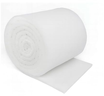 VIALIA Filtermatte 40 cm breit, 14 mm dick, 5 Meter, Filterwatte Aquarium | Filtervlies für Teichfilter, Aquarienfilter und Lüftungsanlage, zuschneidbar