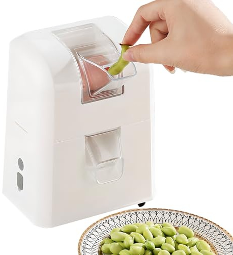 Sgusciatrice elettrica per piselli, sbucciatrice automatica ricaricabile tramite USB per piselli, fave edamame, sgusciatrice one-touch per la cucina domestica, facile da pulire e silenziosa