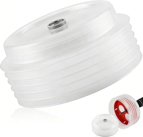 160mm Bohrstaubfänger mit Lager Dichtung für 10–145mm Lochöffner | PVC Elastische Dichtung Bohrstaubsammler mit M10 Anschluss, Bohrmaschinen Staubfänger für staubfreies Bohren in Decken Wänden