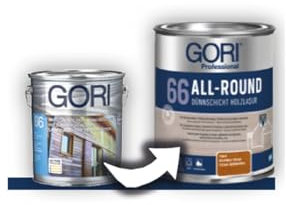 GORI 66 ALL-ROUND Impregnante di finitura per legno esterno 9900 INCOLORE 5 l
