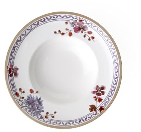 Villeroy & Boch Artesano Provençal Lavande Assiette creuse, 25 cm, Porcelaine Premium, Blanc/Multicolore