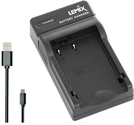 Lemix (DLi109) Ultradünnes USB Ladegerät kompatibel mit die Pentax D-Li109 Batterie zu der aufgelisteten PENTAX/RICOH DSLR Serie Modelle