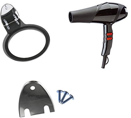 ENET Stainles Steel Hair Dryer Holder Stand Hair Blower Bracket Bathroom Wall Mounted