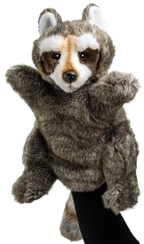Carl Dick Waschbär Handpuppe, Plüschtier, Kuscheltier ca. 28cm 3439