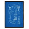 Nacnic Puppe Patent Poster. Vintage Stil Wanddekoration Abbildung von Spielzeuge und Kinder Puppen. Verschiedene geometrische Alte Erfindungen Bilder ohne Rahmen. Größe A3.