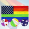 WOWFLAG Regenbogen-Flagge mit gestickten Sternen 91.4 x 152.4 cm, LGBT-Flaggen – Gay Pride Lesbenflagge Banner, Leinenheader & Messingösen, 100% recycelbares Nylon für den Außenbereich
