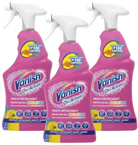 Vanish Oxford Action Pre-Wash Fabric Stain Remover Spray – 750 ml – Pack of 3