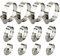 12 Pcs Collier de Serrage Ajustable en Acier Inoxydable Tuyaux Clips Fixation Réglable(10-16 mm 16-25 mm 21-44 mm)